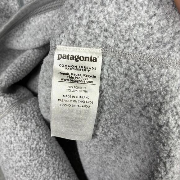 Patagonia Better Sweater Jacket Woman’s XS Gray Fleece 1/2 Zip Logo 25617 - Picture 6 of 8